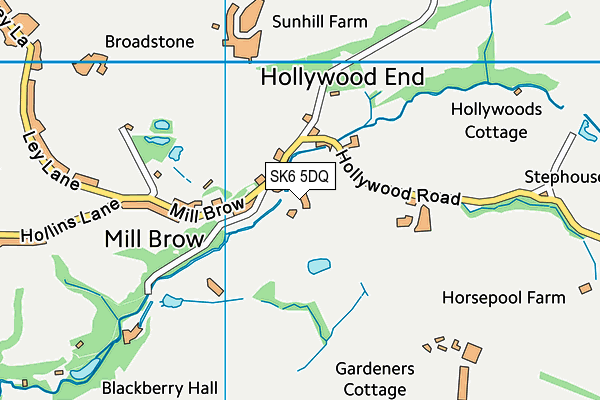 SK6 5DQ map - OS VectorMap District (Ordnance Survey)