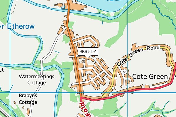 SK6 5DZ map - OS VectorMap District (Ordnance Survey)