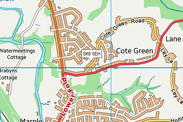 SK6 5EH map - OS VectorMap District (Ordnance Survey)