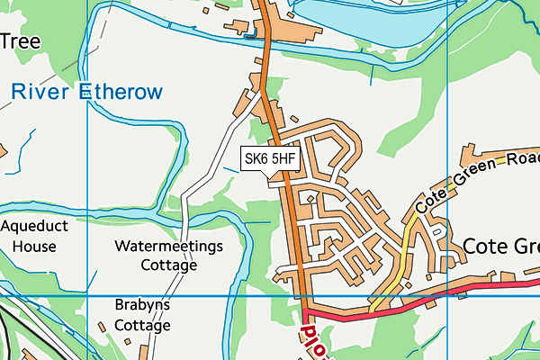 SK6 5HF map - OS VectorMap District (Ordnance Survey)