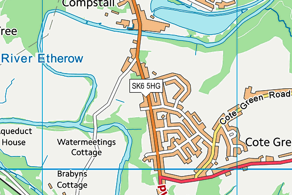 SK6 5HG map - OS VectorMap District (Ordnance Survey)