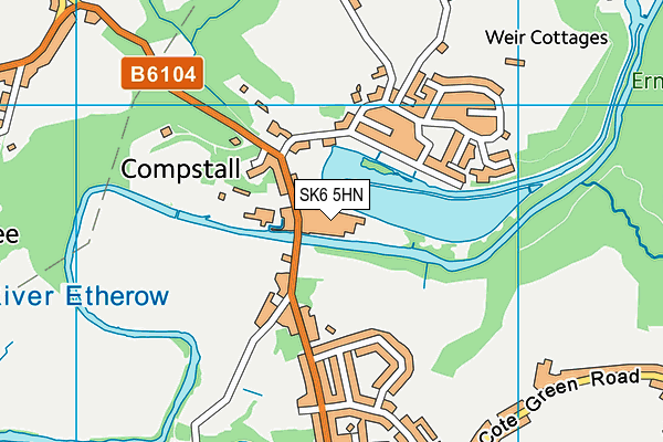 SK6 5HN map - OS VectorMap District (Ordnance Survey)