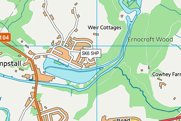 SK6 5HP map - OS VectorMap District (Ordnance Survey) SK6 5HP map - OS VectorMap District (Ordnance Survey)