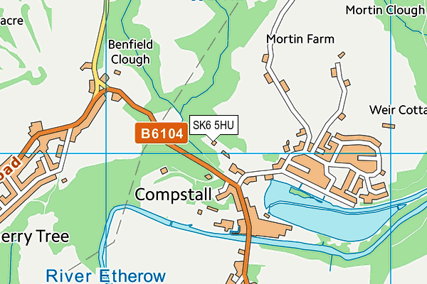 SK6 5HU map - OS VectorMap District (Ordnance Survey) SK6 5HU map - OS VectorMap District (Ordnance Survey)