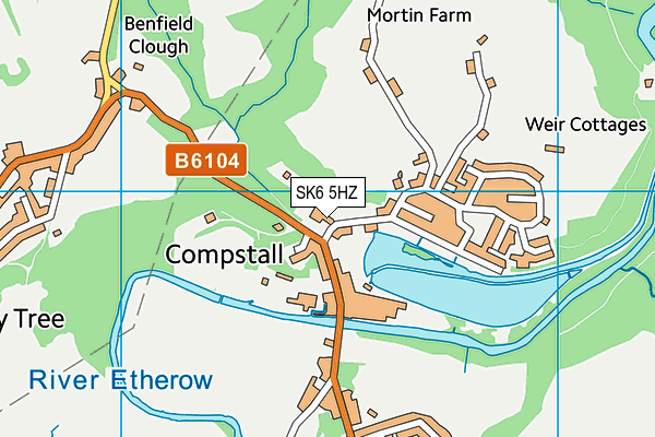 SK6 5HZ map - OS VectorMap District (Ordnance Survey)