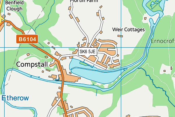 SK6 5JE map - OS VectorMap District (Ordnance Survey)