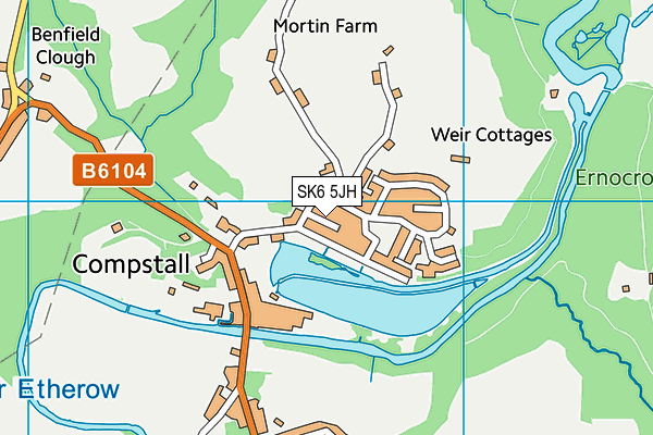SK6 5JH map - OS VectorMap District (Ordnance Survey)