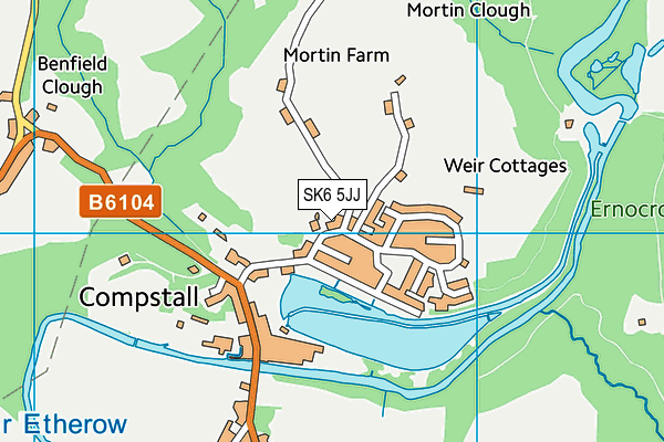 SK6 5JJ map - OS VectorMap District (Ordnance Survey)