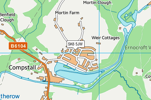 SK6 5JW map - OS VectorMap District (Ordnance Survey)