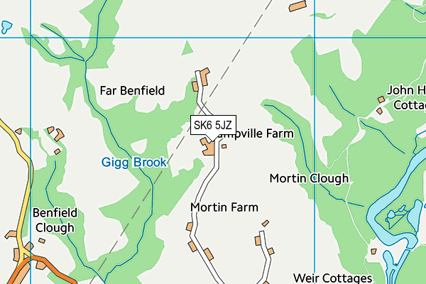SK6 5JZ map - OS VectorMap District (Ordnance Survey)