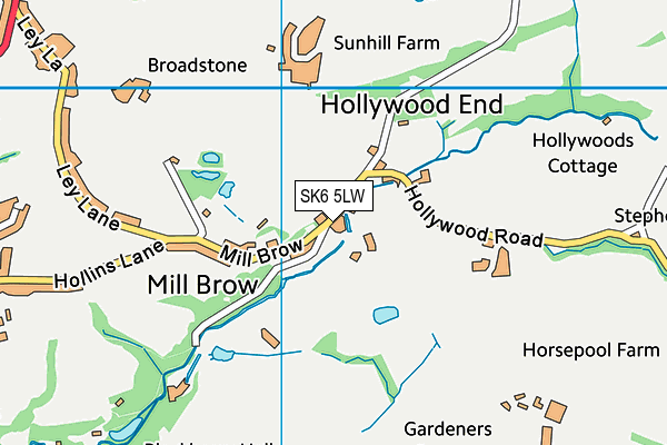 SK6 5LW map - OS VectorMap District (Ordnance Survey)