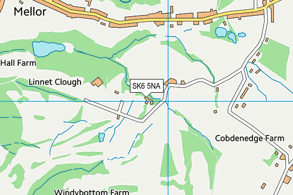 SK6 5NA map - OS VectorMap District (Ordnance Survey)