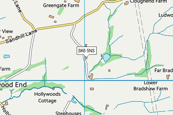SK6 5NS map - OS VectorMap District (Ordnance Survey)