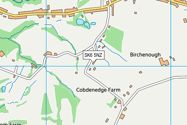 SK6 5NZ map - OS VectorMap District (Ordnance Survey)
