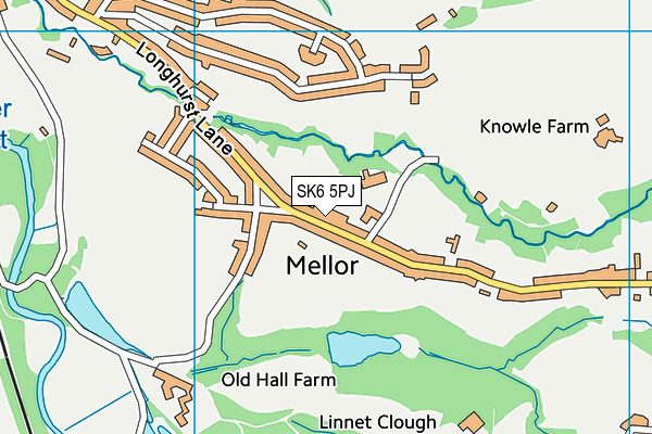 SK6 5PJ map - OS VectorMap District (Ordnance Survey)