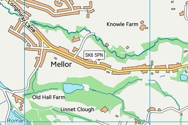 SK6 5PN map - OS VectorMap District (Ordnance Survey)