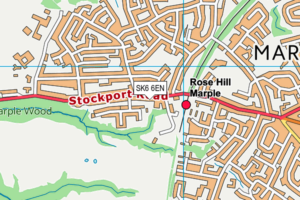 SK6 6EN map - OS VectorMap District (Ordnance Survey)