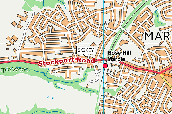 SK6 6EY map - OS VectorMap District (Ordnance Survey)