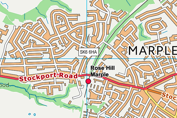 SK6 6HA map - OS VectorMap District (Ordnance Survey) SK6 6HA map - OS VectorMap District (Ordnance Survey)