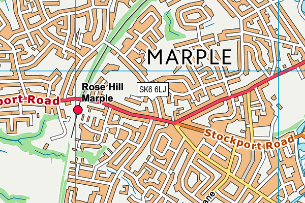 SK6 6LJ map - OS VectorMap District (Ordnance Survey)