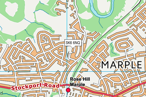 SK6 6NQ map - OS VectorMap District (Ordnance Survey)