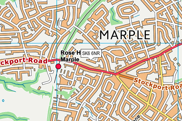 SK6 6NR map - OS VectorMap District (Ordnance Survey)