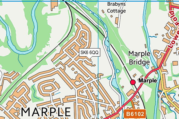 SK6 6QQ map - OS VectorMap District (Ordnance Survey)