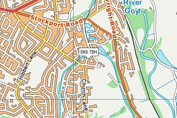 SK6 7BH map - OS VectorMap District (Ordnance Survey)