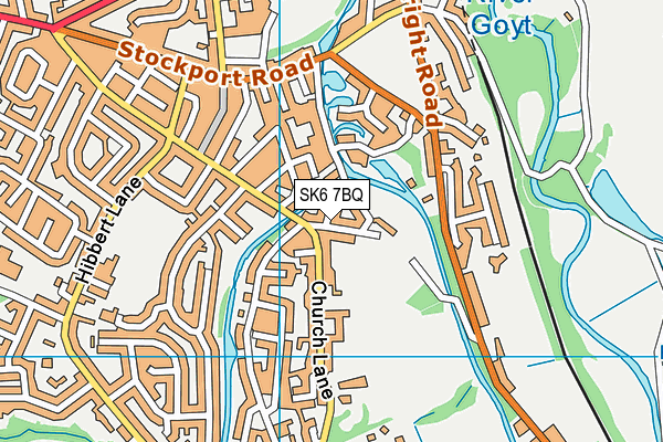 SK6 7BQ map - OS VectorMap District (Ordnance Survey)