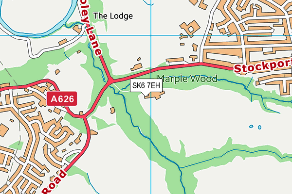 SK6 7EH map - OS VectorMap District (Ordnance Survey) SK6 7EH map - OS VectorMap District (Ordnance Survey)
