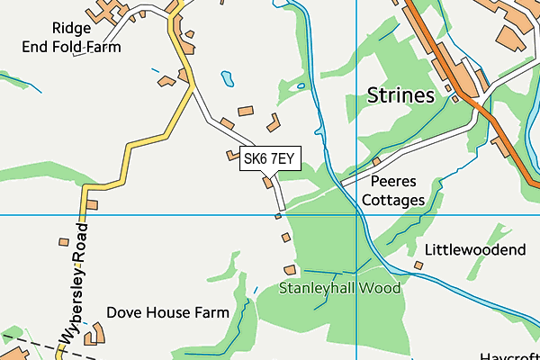 SK6 7EY map - OS VectorMap District (Ordnance Survey)