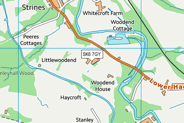 SK6 7GY map - OS VectorMap District (Ordnance Survey)