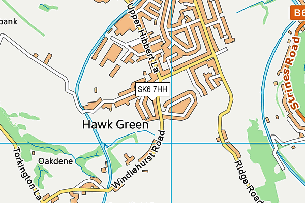 SK6 7HH map - OS VectorMap District (Ordnance Survey) SK6 7HH map - OS VectorMap District (Ordnance Survey)