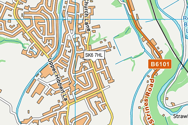 SK6 7HL map - OS VectorMap District (Ordnance Survey) SK6 7HL map - OS VectorMap District (Ordnance Survey)