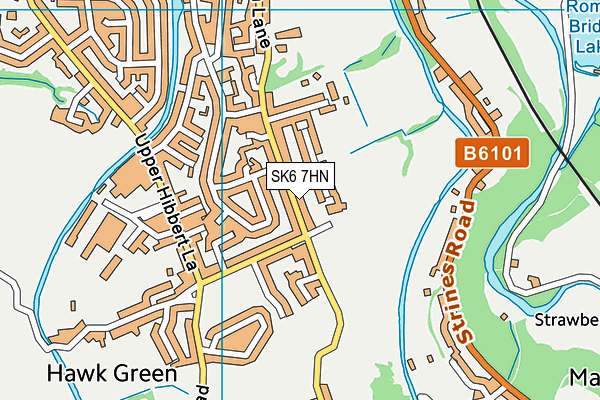 SK6 7HN map - OS VectorMap District (Ordnance Survey)