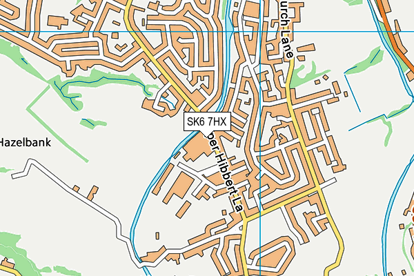 SK6 7HX map - OS VectorMap District (Ordnance Survey)