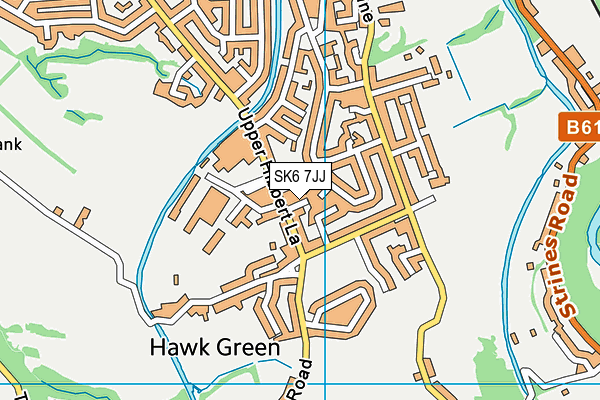 SK6 7JJ map - OS VectorMap District (Ordnance Survey)