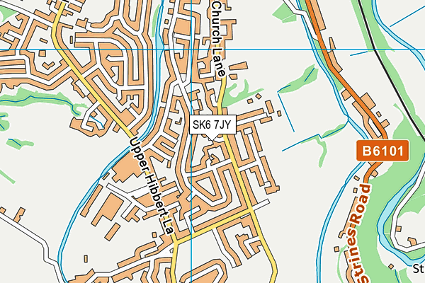SK6 7JY map - OS VectorMap District (Ordnance Survey)