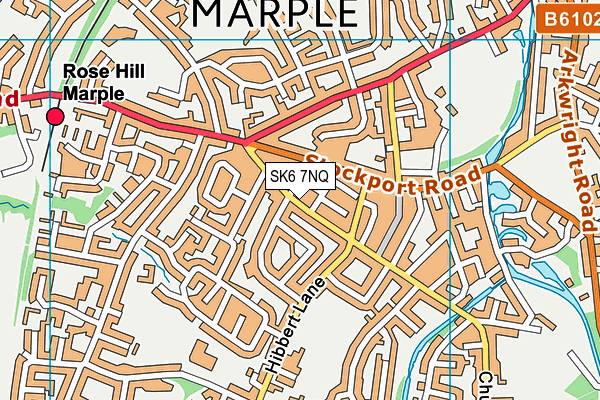 SK6 7NQ map - OS VectorMap District (Ordnance Survey)