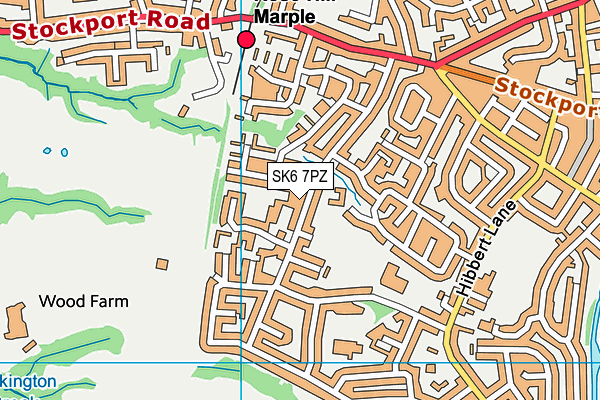 SK6 7PZ map - OS VectorMap District (Ordnance Survey)