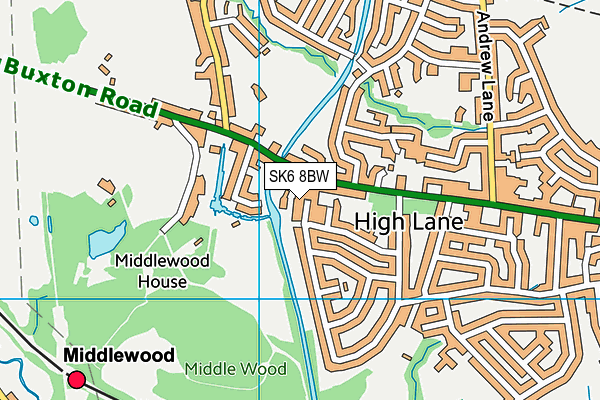 SK6 8BW map - OS VectorMap District (Ordnance Survey) SK6 8BW map - OS VectorMap District (Ordnance Survey)