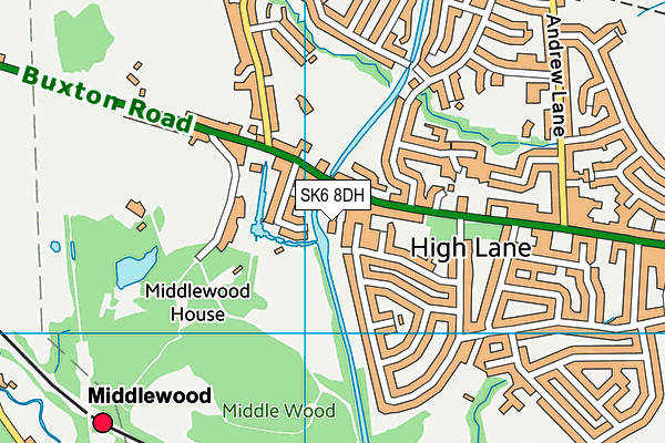 SK6 8DH map - OS VectorMap District (Ordnance Survey) SK6 8DH map - OS VectorMap District (Ordnance Survey)