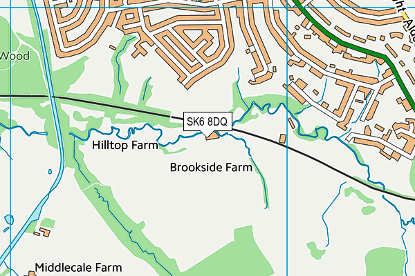 SK6 8DQ map - OS VectorMap District (Ordnance Survey) SK6 8DQ map - OS VectorMap District (Ordnance Survey)