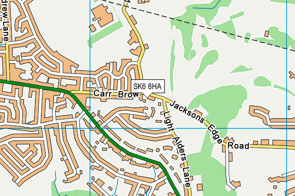 SK6 8HA map - OS VectorMap District (Ordnance Survey)