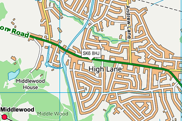 SK6 8HJ map - OS VectorMap District (Ordnance Survey) SK6 8HJ map - OS VectorMap District (Ordnance Survey)