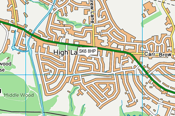 SK6 8HP map - OS VectorMap District (Ordnance Survey) SK6 8HP map - OS VectorMap District (Ordnance Survey)