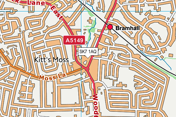 SK7 1AQ map - OS VectorMap District (Ordnance Survey) SK7 1AQ map - OS VectorMap District (Ordnance Survey)