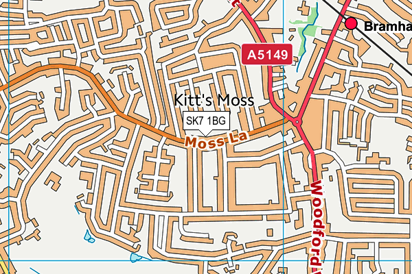 SK7 1BG map - OS VectorMap District (Ordnance Survey) SK7 1BG map - OS VectorMap District (Ordnance Survey)