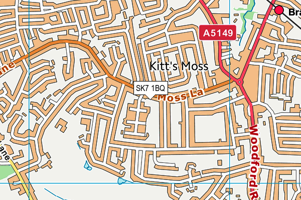 SK7 1BQ map - OS VectorMap District (Ordnance Survey) SK7 1BQ map - OS VectorMap District (Ordnance Survey)