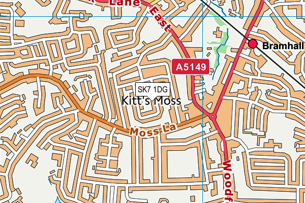 SK7 1DG map - OS VectorMap District (Ordnance Survey) SK7 1DG map - OS VectorMap District (Ordnance Survey)